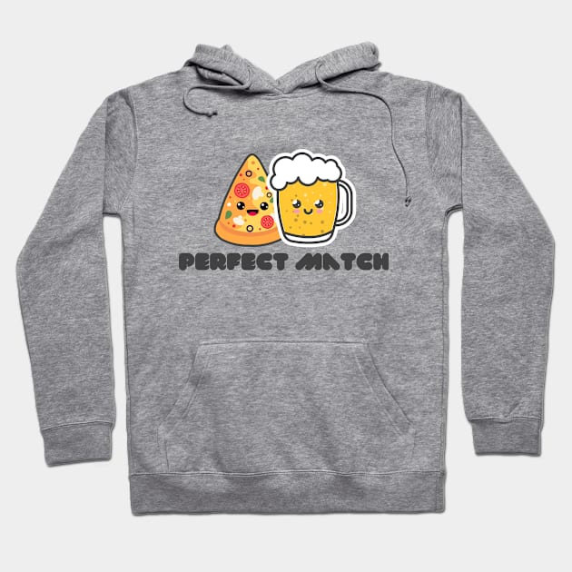 Pizza & cerveza, perfect match Hoodie by FreeSoulLab